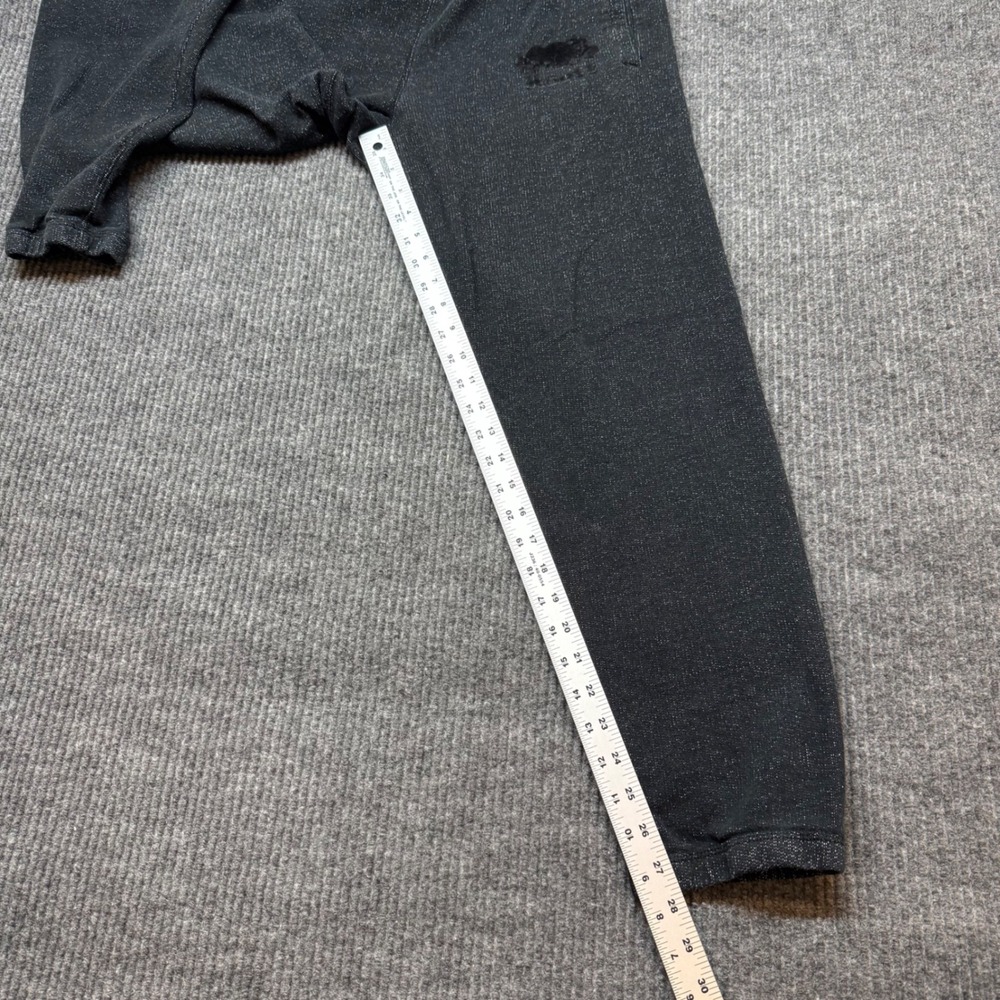 Roots Salt & Pepper Sweatpants Womens Medium Gray Black Logo Jogger Lounge - Picture 8 of 10